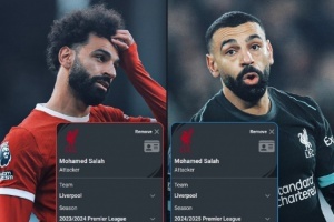 逆生长！萨拉赫上赛季英超每90分钟参与1.1球，本赛季参与1.8球