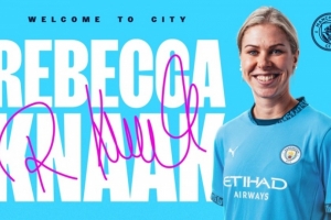 官方：曼城女足签下28岁德国后卫丽贝卡-纳克