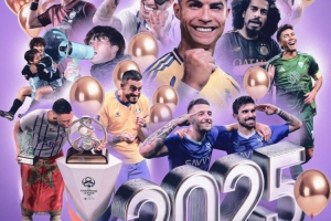 C罗位居C位，亚冠官方发布2025年海报：新的一年一切顺利