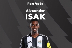 首开记录！英超官方：伊萨克当选纽卡2-0曼联全场最佳球员