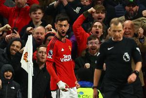 想他了吗？近4次B费未出场的英超联赛，曼联共计打进0球