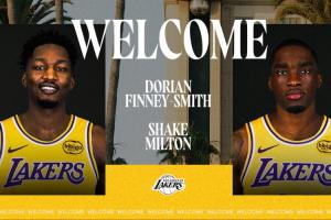 对阵骑士！Shams：湖人新援DFS&米尔顿已获准在明日比赛上演首秀