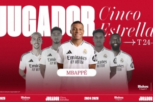 5场4球2助，官方：姆巴佩当选皇马12月最佳球员