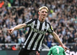 戈登已经在英超直接参与40粒进球，134次出场斩获23球17助攻