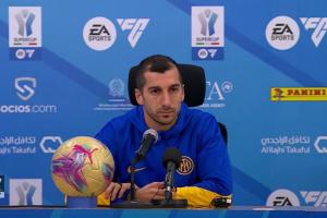 姆希塔良：国米想赢意超杯冠军 未来去沙特？我与国米有合同