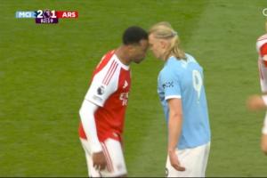 与加布顶牛！哈兰德：如果我倒地可能是张红牌，虽然我不会这么做