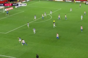 顶级射术！阿尔马达回做，阿尔瓦雷斯连停带过抽射破门！